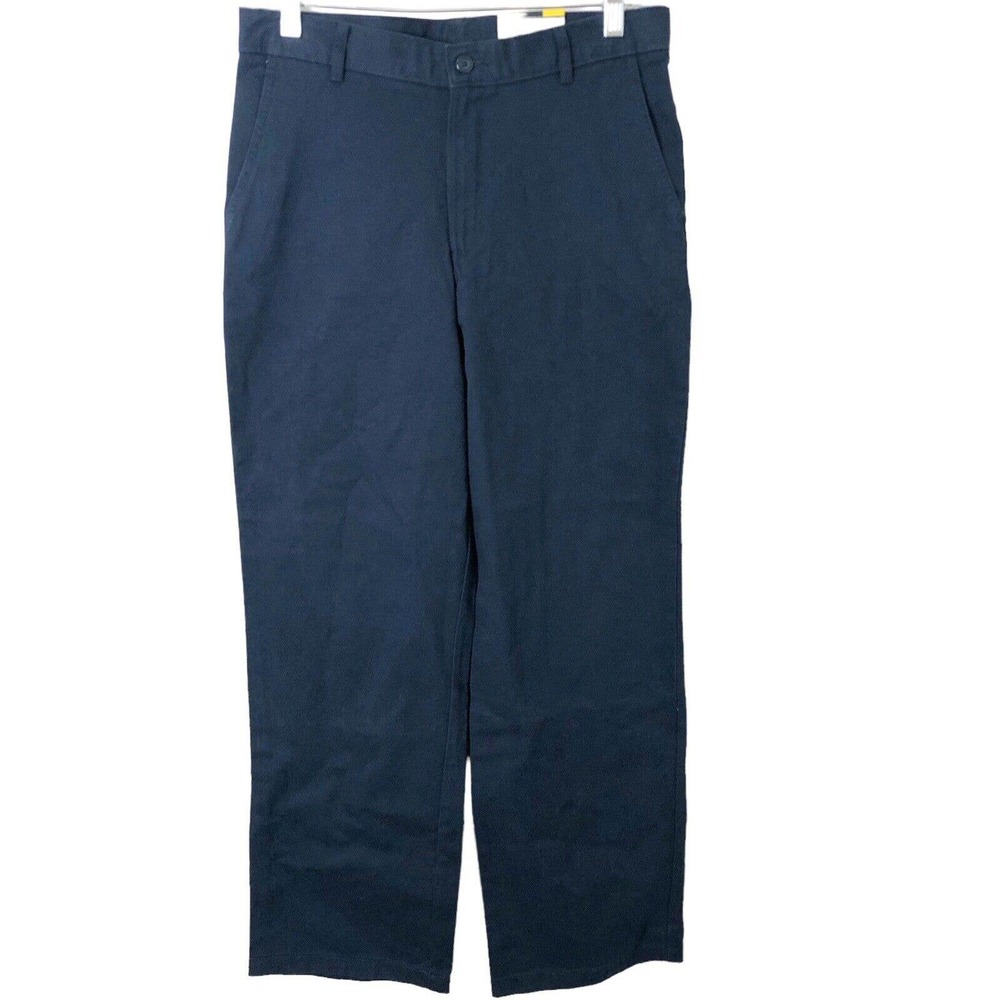 Dockers NWT Boys' Classic Fit Adjustable Waist Navy Pants Size 31 Husky